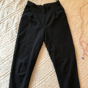 TOPSHOP women's work pants - high waisted cropped